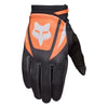 Fox Racing 180 Draft Gloves in Sunburst, back-of-hand view, with the Fox hand graphic, flexible finger panels, shaped knuckles, and stretch cuff. Available options—Color: Sunburst, Neon Pink, Midnight; Size: SM, MD, LG, XL, 2X. SKU 40557-460-S. UPC 198571131688.