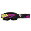 Fox Racing Main Raid Goggles in Melon, side view of the frame and strap attachment, with the wide elastic strap, silicone grip bands, woven Fox lettering, and rear frame edge. Available options—Color: Rust, Purple Lava, Melon.