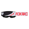 Fox Racing Main Draft Spark Goggles (Youth) in Black/Pink, inside view of the foam-lined eye opening, with the contoured foam face seal, nose opening, inner lens surface, and strap anchors. Available options—Color: Sunburst, Black/Pink.