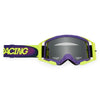 Fox Racing Airspace Temper Goggles in Daffodil, straight-on lens view, with the curved lens, vented frame, nose bridge, foam edge, and Fox-branded strap. Available options—Color: Midnight, Grape, Daffodil. SKU 40578-496-OS. UPC 198571124789.