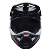 Fox Racing V1 Abyss Helmet (Youth) in Black, front view, with the visor, wide goggle opening, vented chin bar, and brow vents centered in the frame. Available options—Color: Black; Size: Y-SM, Y-MD, Y-LG. SKU 40607-001-YL. UPC 198571121580.
