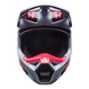 Fox Racing V1 Draft Helmet (Youth) in White, front view, with the visor, wide goggle opening, vented chin bar, and brow vents centered in the frame. Available options—Color: White, Sunburst; Size: Y-SM, Y-MD, Y-LG. SKU 40608-008-YL. UPC 198571132074.