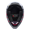 Fox Racing V1 Draft Helmet (Youth) in Sunburst, front view, with the visor, wide goggle opening, vented chin bar, and brow vents centered in the frame. Available options—Color: White, Sunburst; Size: Y-SM, Y-MD, Y-LG. SKU 40608-460-YL. UPC 198571131916.