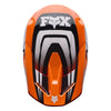Fox Racing V1 Draft Helmet (Youth) in Sunburst, left-side profile, with the extended visor, open face port, angular chin bar, side vents, and Fox graphics. Available options—Color: White, Sunburst; Size: Y-SM, Y-MD, Y-LG.