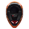 Fox Racing V1 Draft Helmet (Youth) in Sunburst, right-side profile, with the extended visor, open face port, angular chin bar, side vents, and Fox graphics. Available options—Color: White, Sunburst; Size: Y-SM, Y-MD, Y-LG.