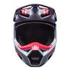 Fox Racing V1 Draft Helmet in White, front view, with the visor, wide goggle opening, vented chin bar, and brow vents centered in the frame. Available options—Color: White, Black, Sunburst; Size: XS, SM, MD, LG, XL, 2X. SKU 40609-008-M. UPC 198571132104.