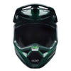 Fox Racing V1 Raid Helmet in Emerald, front view, with the visor, wide goggle opening, vented chin bar, and brow vents centered in the frame. Available options—Color: Rust, Purple Lava, Emerald; Size: XS, SM, MD, LG, XL, 2X. SKU 40616-294-M. UPC 198571125359.