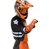 Fox Racing 180 Draft Jersey in Sunburst, close-up of the chest and shoulder panels, with the printed Fox artwork, mesh-knit texture, reinforced seam lines, and shaped cuff or hem. Available options—Color: White, Black, Sunburst; Size: XS, SM, MD, LG, XL, 2X. SKU 40657-460-L. UPC 198571131596.