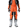 Fox Racing 180 Draft Pants (Youth) in Sunburst, full modeled front view, with the fitted waist, articulated knee shape, tapered legs, and reinforced riding panels on a rider. Available options—Color: White, Sunburst; Size: Y-22, Y-24, Y-26, Y-28.