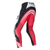 Fox Racing 180 Draft Pants in White, rear product view, with the reinforced seat, rear yoke, articulated knees, tapered legs, and lower-leg graphics. Available options—Color: White, Black, Sunburst; Size: 28, 30, 32, 34, 36, 38. SKU 40687-008-30. UPC 198571132159.