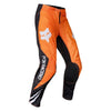 Fox Racing 180 Draft Pants in Sunburst, front product view, with the adjustable waist, articulated knees, contrasting leg graphics, reinforced inner knees, and tapered cuffs. Available options—Color: White, Black, Sunburst; Size: 28, 30, 32, 34, 36, 38. SKU 40687-460-28. UPC 198571131626.