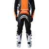 Fox Racing 180 Draft Pants in Sunburst, rear lower-leg and cuff view, with the reinforced seat, rear yoke, articulated knees, tapered legs, and lower-leg graphics. Available options—Color: White, Black, Sunburst; Size: 28, 30, 32, 34, 36, 38. SKU 40687-460-38. UPC 198571131671.