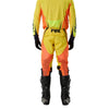 Fox Racing 360 Temper Pants in Yellow, rear lower-leg and cuff view, with the reinforced seat, rear yoke, articulated knees, tapered legs, and lower-leg graphics. Available options—Color: White, Grape, Yellow; Size: 28, 30, 32, 34, 36, 38. SKU 40692-005-38. UPC 198571133064.