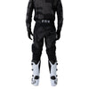 Fox Racing 180 BNKR Pants in Black Camo, rear lower-leg and cuff view, with the reinforced seat, rear yoke, articulated knees, tapered legs, and lower-leg graphics. Available options—Color: Black Camo; Size: 26, 28, 30, 32, 34, 36, 38. SKU 40694-247-36. UPC 198571133699.