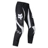 Fox Racing 180 Frame Pants in Grey/Yellow, rear lower-leg and cuff view, with the reinforced seat, rear yoke, articulated knees, tapered legs, and lower-leg graphics. Available options—Color: Blue, Grey/Yellow, Black, Red; Size: 26, 28, 30, 32, 34, 36, 38, 40, 42, 44. SKU 40696-086-36. UPC 198571126035.