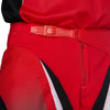 Fox Racing 180 Frame Pants in Black, full modeled front view, with the fitted waist, articulated knee shape, tapered legs, and reinforced riding panels on a rider. Available options—Color: Blue, Grey/Yellow, Black, Red; Size: 26, 28, 30, 32, 34, 36, 38, 40, 42, 44. SKU 40696-001-38. UPC 198571122150.