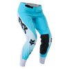 Fox Racing Flexair Thorn Pants (Womens) in Black/Pink, full modeled front view, with the fitted waist, articulated knee shape, tapered legs, and reinforced riding panels on a rider. Available options—Color: Black/Pink, Sky Blue; Size: 2, 4, 6, 8, 10, 12, 14, 16. SKU 40698-285-14. UPC 198571123652.