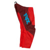 Fox Racing 180 Raid Pants (Kids) in Rust, front product view, with the adjustable waist, articulated knees, contrasting leg graphics, reinforced inner knees, and tapered cuffs. Available options—Color: Rust, Purple Lava; Size: K-4 (Toddler), K-5 (Toddler). SKU 40703-180-K4. UPC 198571131053.