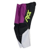 Fox Racing 180 Raid Pants (Kids) in Purple Lava, rear product view, with the reinforced seat, rear yoke, articulated knees, tapered legs, and lower-leg graphics. Available options—Color: Rust, Purple Lava; Size: K-4 (Toddler), K-5 (Toddler). SKU 40703-E07-K5. UPC 198571129555.