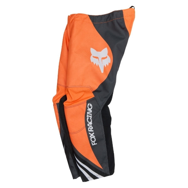 Fox Racing 180 Draft Pants (Kids) in Sunburst, rear product view, with the reinforced seat, rear yoke, articulated knees, tapered legs, and lower-leg graphics. Available options—Color: White, Sunburst; Size: K-4 (Toddler), K-5 (Toddler). SKU 40704-460-K5. UPC 198571131848.