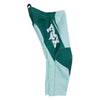 Fox Racing 180 Raid Pants (Kids/Girls) in Melon, front product view, with the adjustable waist, articulated knees, contrasting leg graphics, reinforced inner knees, and tapered cuffs. Available options—Color: Melon; Size: K-4 (Toddler), K-5 (Toddler). SKU 40706-413-K4. UPC 198571127605.