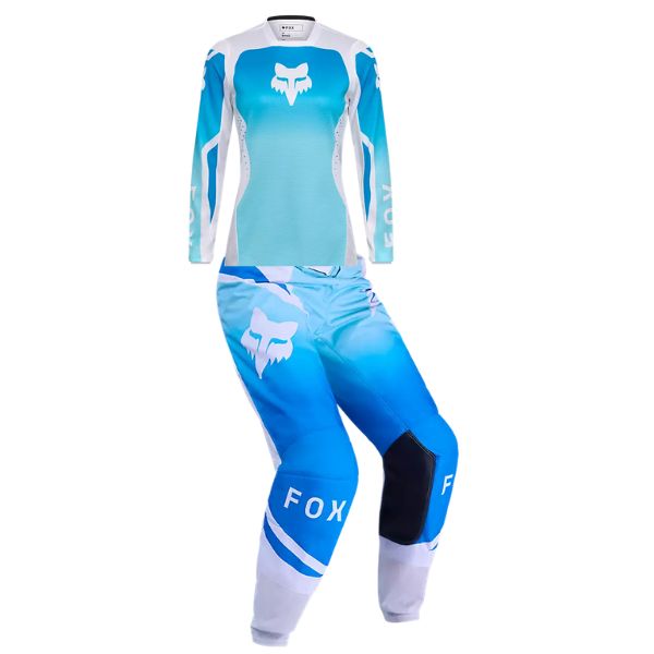 Product image of Fox Racing MX25 Wmns 180 Shield Combo WhtBlu | Available at BTO Sports
