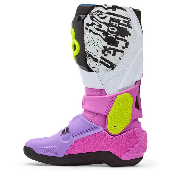 High-resolution studio image of Fox Racing - Instinct LE Image Phantom Boots; showing boot profile, closure hardware, and sole tread; SKU 36365-922-9
