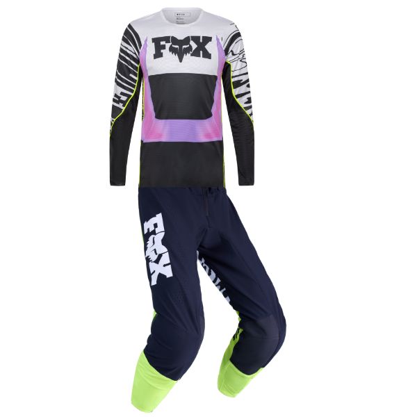 High-resolution studio image of Fox Racing - Flexair LE Image Phantom Jersey, Pant Combo; showing fabric texture, panel layout, and printed graphics