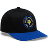 Fox Racing Badge Snapback Hat mountain bike gear in Black detail view sku 38443-001