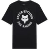 Fox Racing Badge Tee mountain bike gear in Ultra Black detail view sku 38448-581