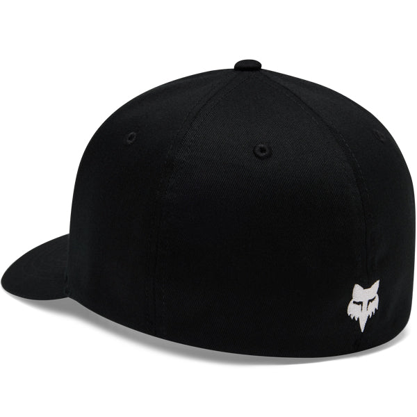 Fox Racing Icon Flexfit Hat mountain bike gear in Black detail view sku 38468-001