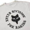 Fox Racing Badge 195 Original Tee mountain bike gear in Light Grey detail view sku 38493-097