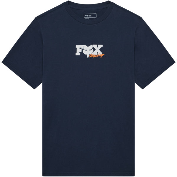 Fox Racing Checker 195 Original Tee mountain bike gear in Midnight detail view sku 38496-329