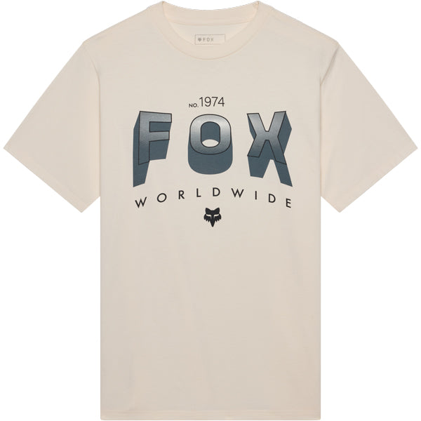 Fox Racing Block 195 Original Tee mountain bike gear in Off White detail view sku 38499-244