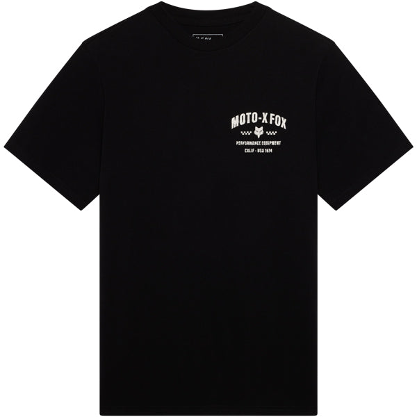 Fox Racing Supply 195 Original Tee mountain bike gear in Black detail view sku 38502-001