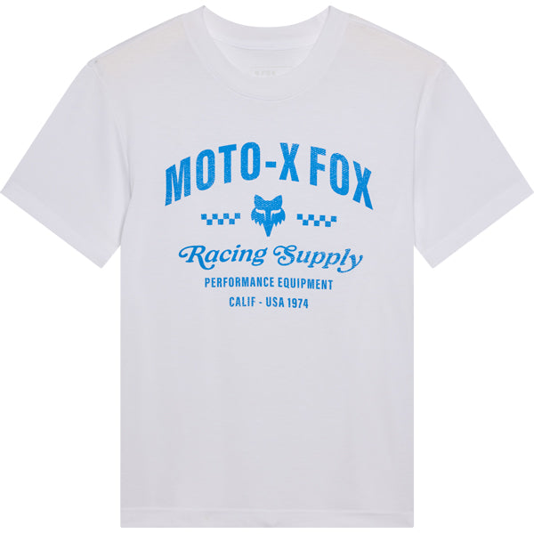 Fox Racing Supply Tee mountain bike gear in White detail view sku 38533-008