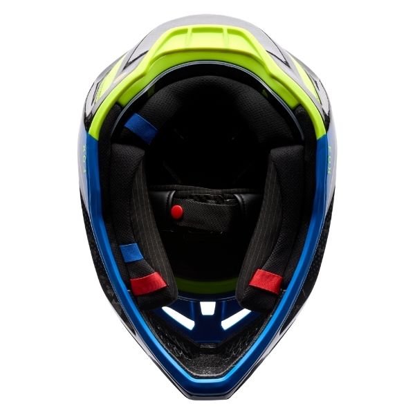Fox Racing - V3 RS Tactile Helmet motocross helmet in Blue alternate product view 12 sku 38634-008