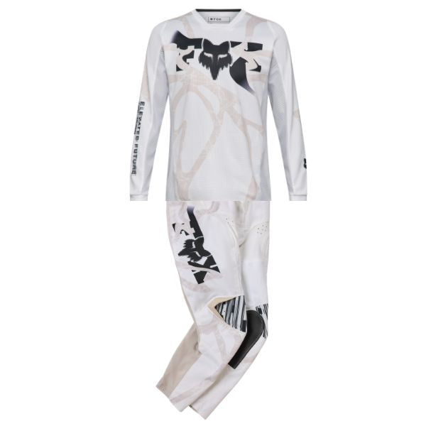Fox Racing 180 SE Diffuse Jersey, Pant Combo (Youth) in White