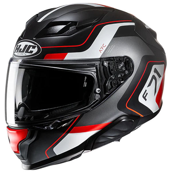 studio product photo of HJC SKU 853113103 in Black/Red/White, sizes XS, SM, MD, LG, XL for motocross helmet, dirt bike, off road.