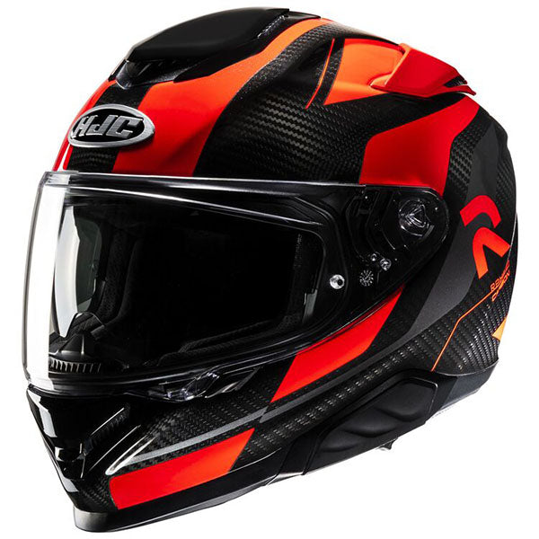studio product photo of HJC SKU 849120103 in Black/Red, sizes XS, SM, MD, LG, XL for motocross helmet, dirt bike, off road.