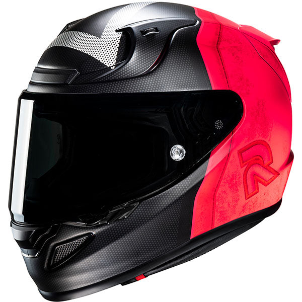 studio product photo of HJC SKU 852123304 in Red/Black, sizes SM, MD, LG, XL for motocross helmet, dirt bike, off road.