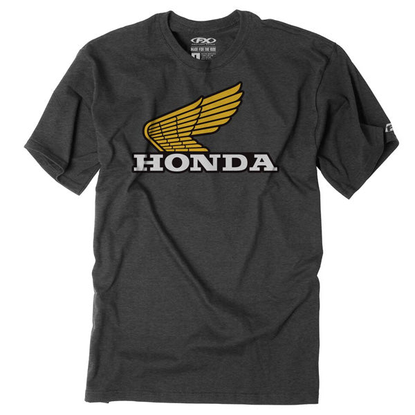 Professional studio photo of Factory Effex Honda Classic T-Shirt; showing tee fit, printed graphics, and crew neckline; SKU 22-873; Sizes: BLACK