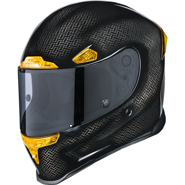 icon airframe pro tejas libre helmet ICON Airframe Pro Carbon 4Tress Yellow Helmet M