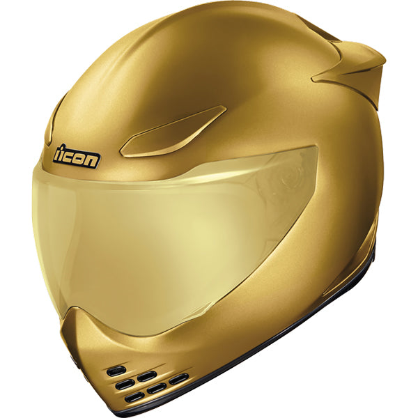 Studio photo on a white background of Icon - Domain Cornelius Helmet; showing helmet shell shape, vent layout, and exterior finish; SKU 010114965