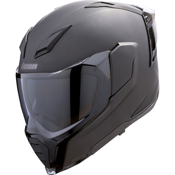 Studio photo on a white background of Icon - Ultraflite Rizz Rizz Helmet; showing helmet shell shape, vent layout, and exterior finish; SKU 0101179