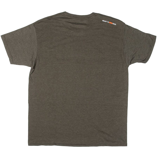Professional studio photo of KTM KTM Logo Tee; showing tee fit, printed graphics, and crew neckline; SKU 3PW250052202; Sizes: S-2XL