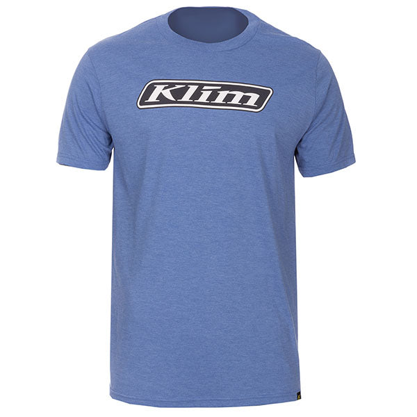 Professional studio photo of Klim Baja T Shirt; showing tee fit, printed graphics, and crew neckline; SKU 3702-000-120-230; Sizes: S-3XL
