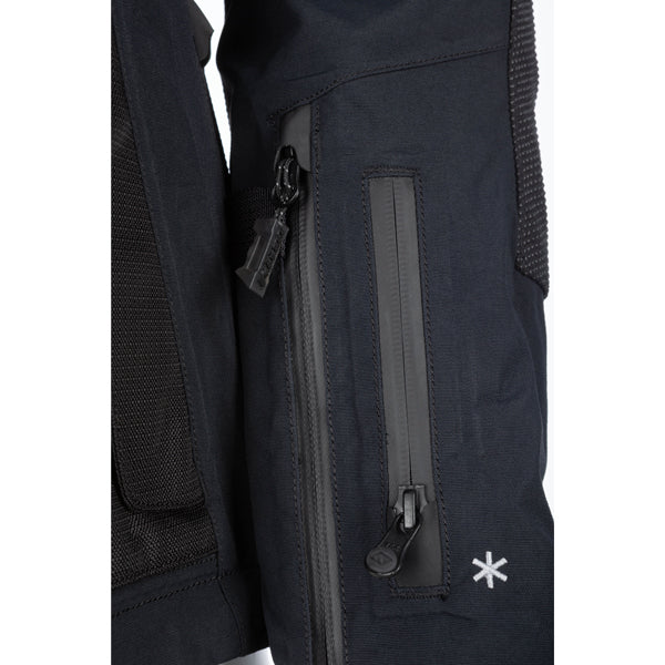 High-resolution studio image of Klim Artemis Jacket (Womens); showing outer material, seams, and closures; SKU 3015-002-110-000; Sizes: XS-2XL