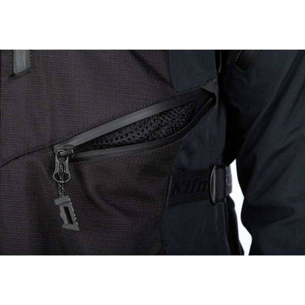 Studio photo on a white background of Klim Artemis Jacket (Womens); showing outer material, seams, and closures; SKU 3015-002-110-000; Sizes: XS-2XL