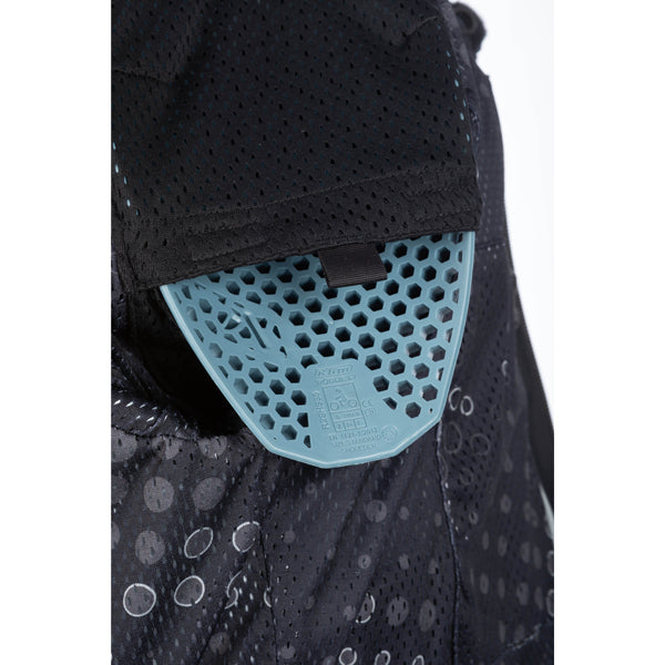 Professional studio photo of Klim Artemis Jacket (Womens); showing outer material, seams, and closures; SKU 3015-002-110-000; Sizes: XS-2XL